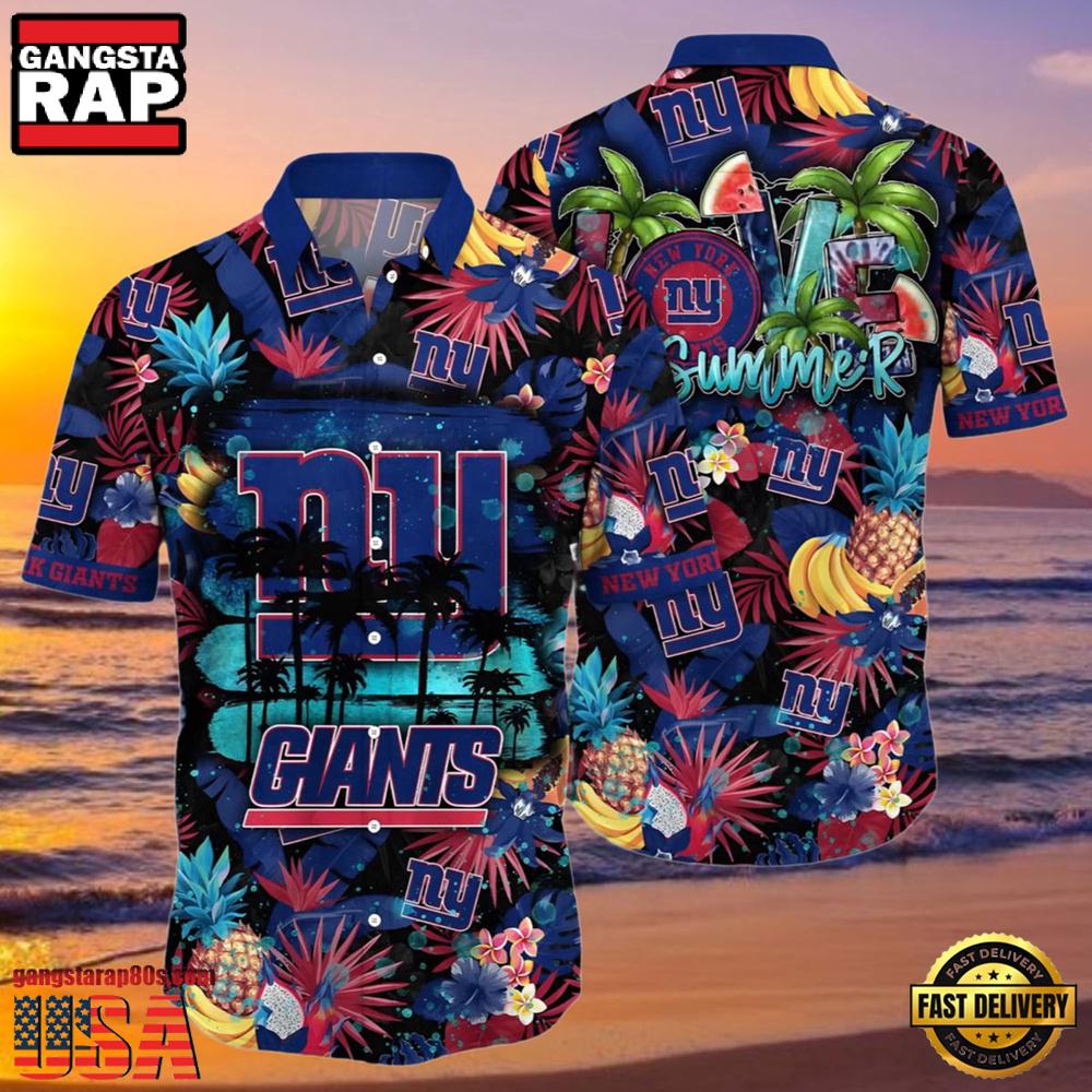 NFL Ny Giants Hawaiian Shirt Mens Love Summer Aloha Shirt NFL Ny Giants Hawaiian Shirt Mens Love Summer Aloha Shirt