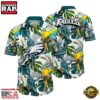 NFL Philadelphia Eagles Parrots Tropical Flower Hawaiian Shirt