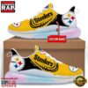NFL Pittsburgh Steelers Custom Rainbow Atmospheric Air Force 1 Sneaker Shoes 4 NFL Pittsburgh Steelers Custom Rainbow Atmospheric Cushion Running Shoes, Women's Sneaker