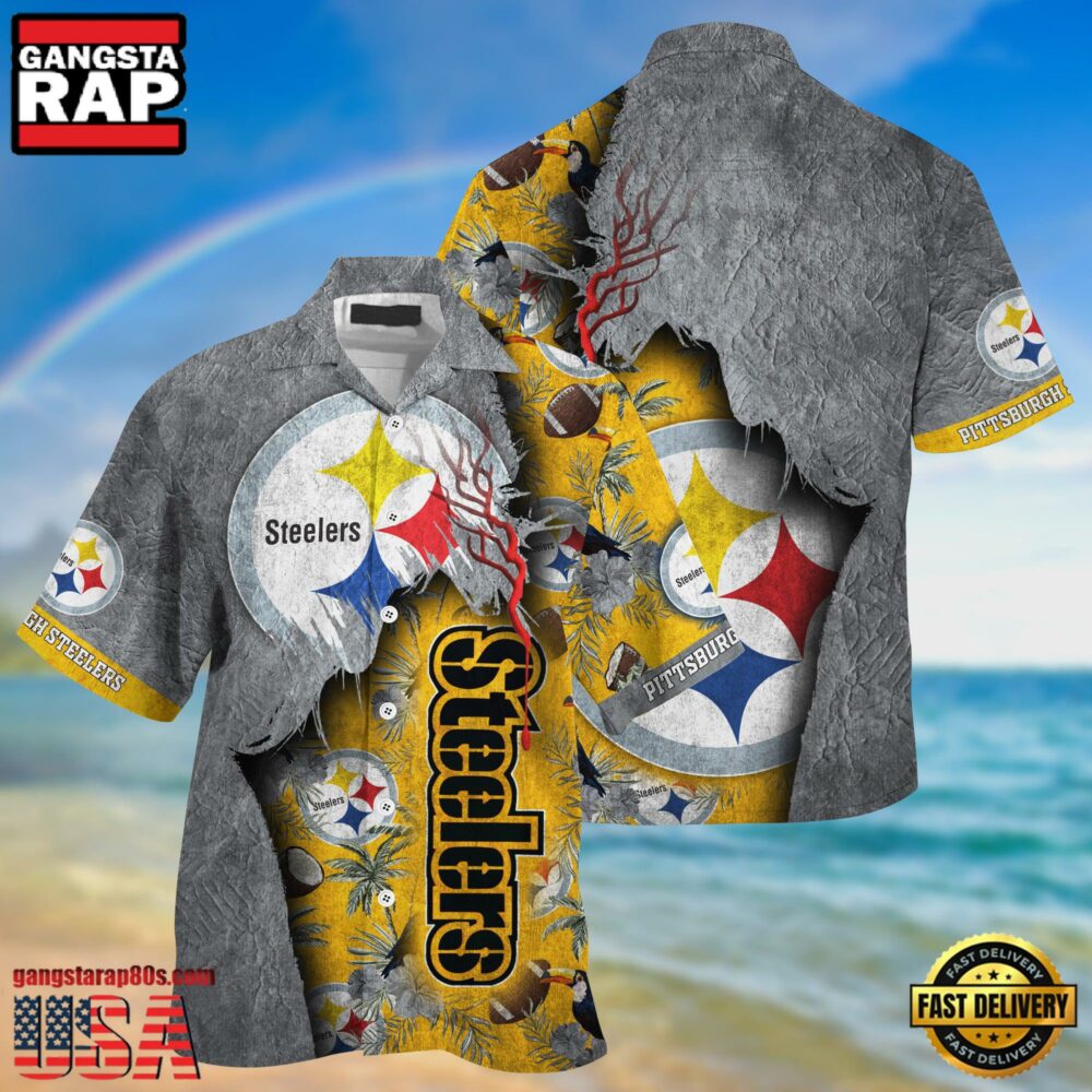 nfl pittsburgh steelers football Team Logo New Design hawaii shirt nfl pittsburgh steelers football Team Logo New Design hawaii shirt