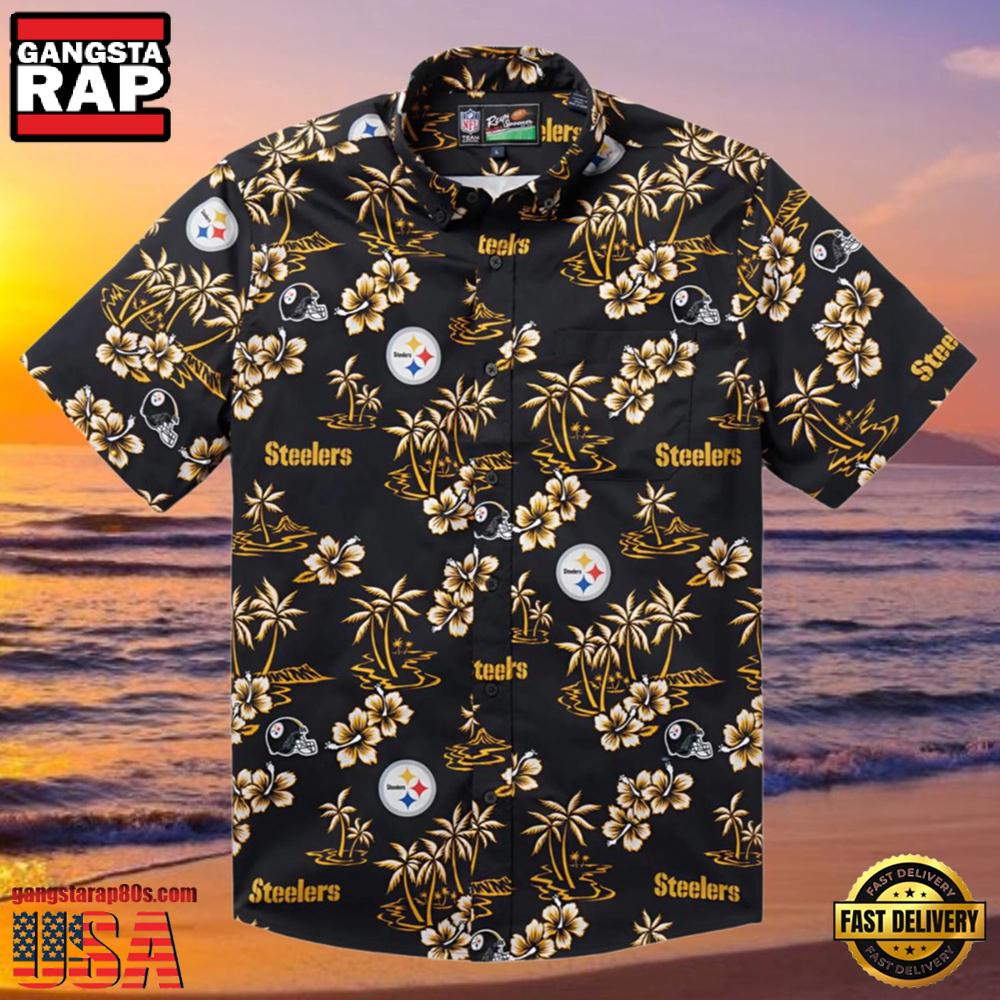 NFL Reyn Spooner Kekai Performance Steelers Hawaiian Shirt NFL Reyn Spooner Kekai Performance Steelers Hawaiian Shirt
