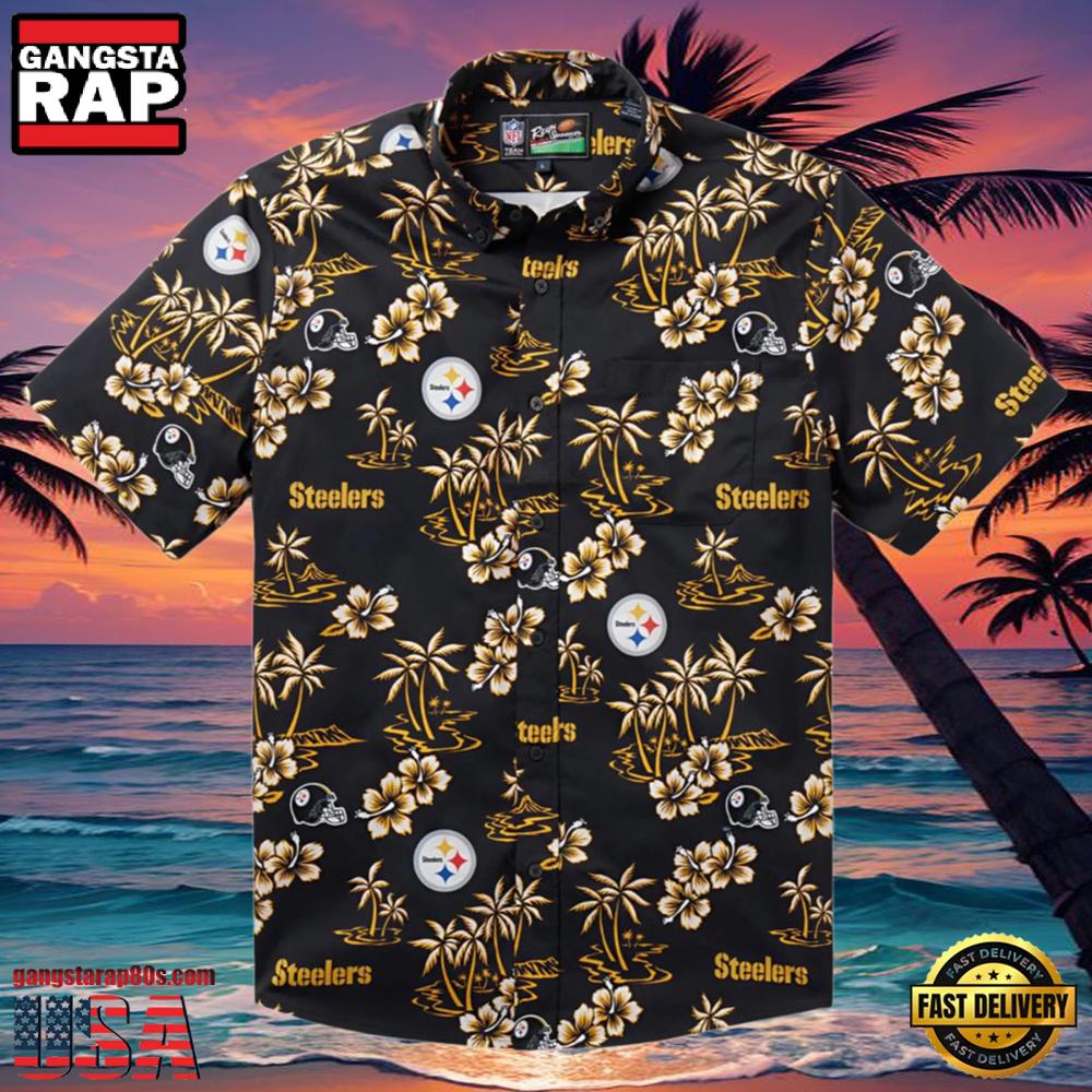 NFL Reyn Spooner Kekai Performance Steelers Hawaiian Shirt NFL Reyn Spooner Kekai Performance Steelers Hawaiian Shirt
