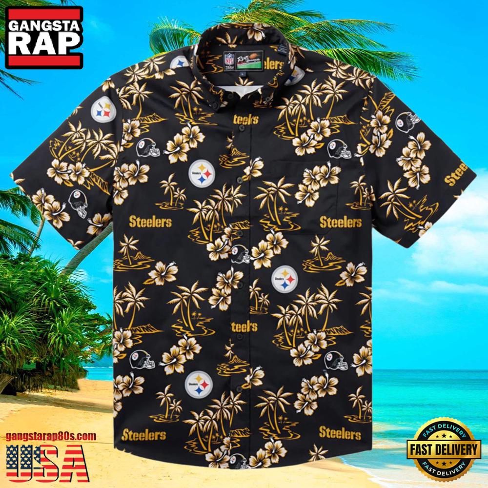 NFL Reyn Spooner Kekai Performance Steelers Hawaiian Shirt NFL Reyn Spooner Kekai Performance Steelers Hawaiian Shirt
