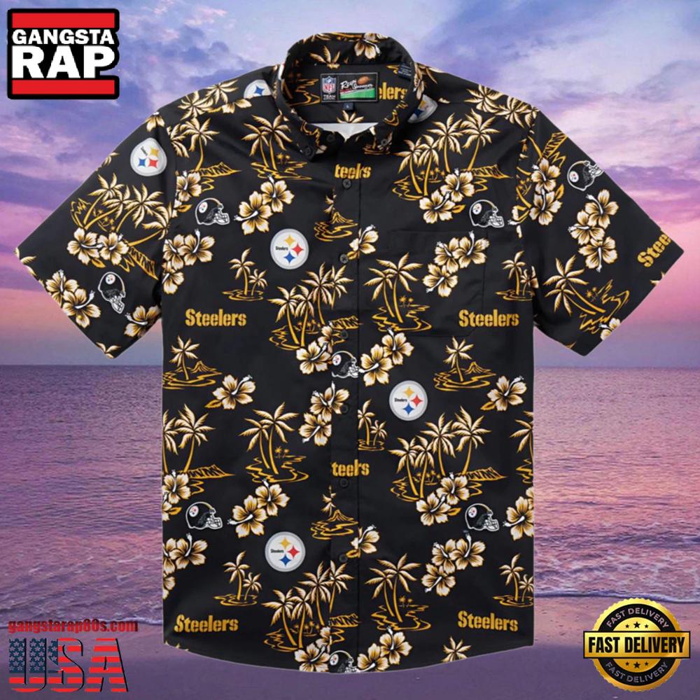 NFL Reyn Spooner Kekai Performance Steelers Hawaiian Shirt NFL Reyn Spooner Kekai Performance Steelers Hawaiian Shirt