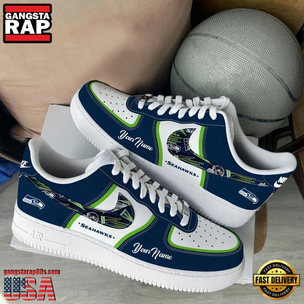 NFL Seattle Seahawks Logo Team Limited Edition New Design Custom Air Force 1 Shoes NFL Seattle Seahawks Logo Team Limited Edition New Design Custom Air Force 1 Shoes