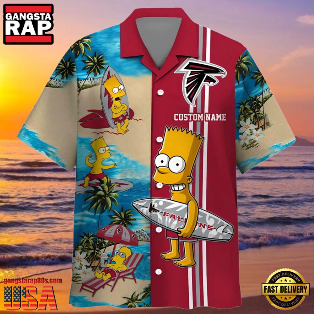 NFL Simpsons Falcons Hawaiian Shirt Personalized NFL Simpsons Falcons Hawaiian Shirt Personalized
