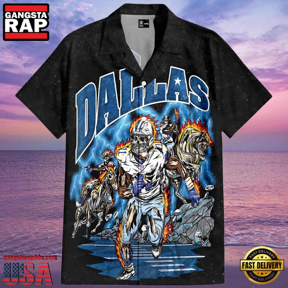 NFL Skeleton Dallas Cowboys Hawaiian Shirt NFL Skeleton Dallas Cowboys Hawaiian Shirt