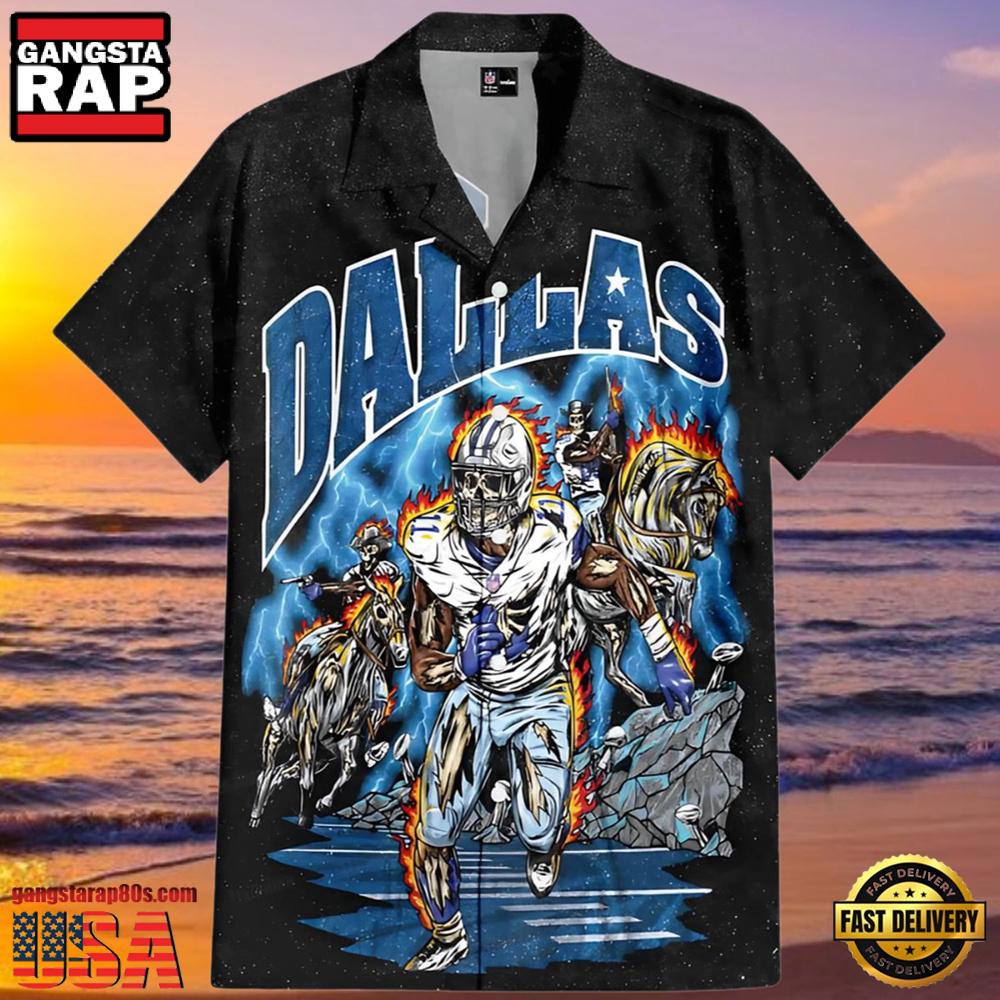 NFL Skeleton Dallas Cowboys Hawaiian Shirt NFL Skeleton Dallas Cowboys Hawaiian Shirt