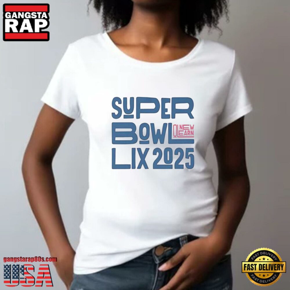 NFL Super Bowl Lix 2025 New Orleans T Shirt