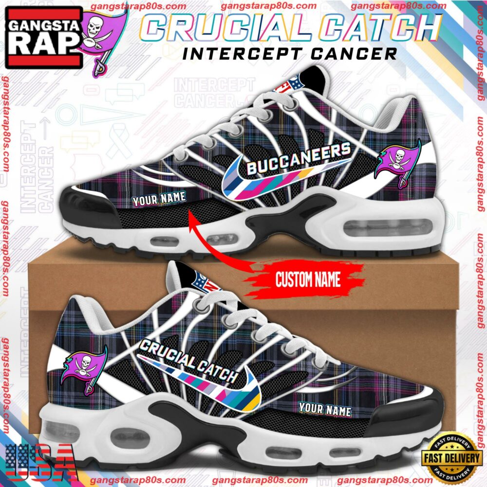 NFL Tampa Bay Buccaneers Crucial Catch Intercept Cancer Air Max Plus Shoes Running Sneakers NFL Tampa Bay Buccaneers Crucial Catch Intercept Cancer Air Max Plus Shoes Running Sneakers