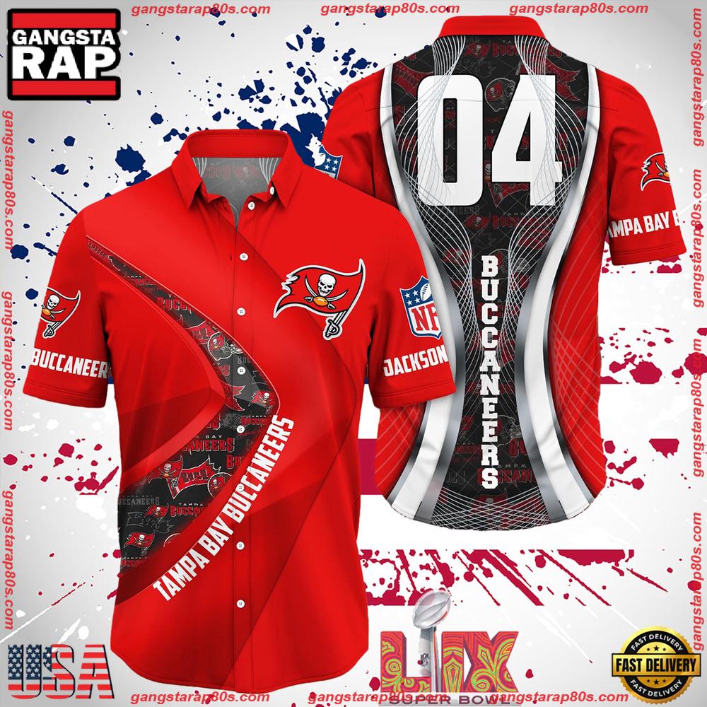 NFL Tampa Bay Buccaneers Super Bowl LIX 2025 Custom Aloha Hawaiian Shirt NFL Tampa Bay Buccaneers Super Bowl LIX 2025 Custom Aloha Hawaiian Shirt