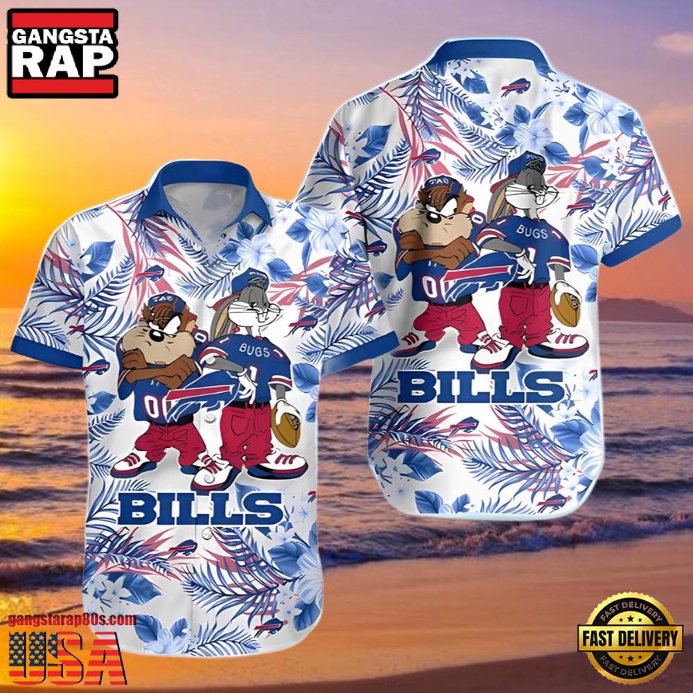 NFL Taz And Bugs Buffalo Bills Hawaiian Shirt NFL Taz And Bugs Buffalo Bills Hawaiian Shirt