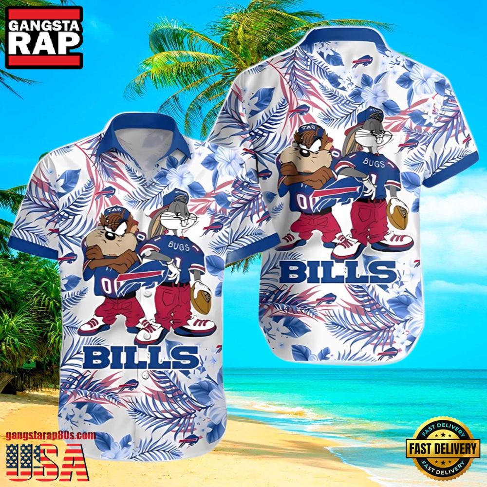 NFL Taz And Bugs Buffalo Bills Hawaiian Shirt NFL Taz And Bugs Buffalo Bills Hawaiian Shirt