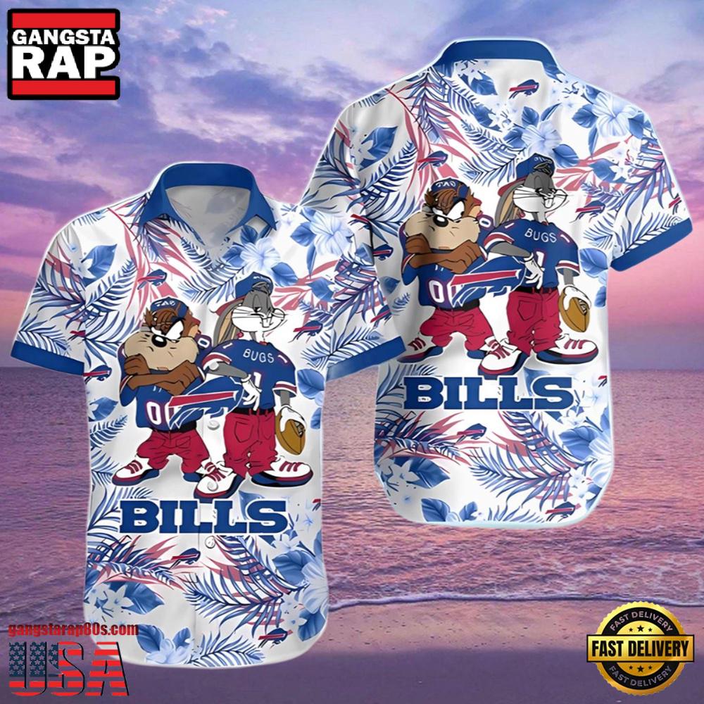 NFL Taz And Bugs Buffalo Bills Hawaiian Shirt NFL Taz And Bugs Buffalo Bills Hawaiian Shirt