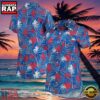 NFL Women's Buffalo Bills Hawaiian Shirt Royal Floral Harmonic