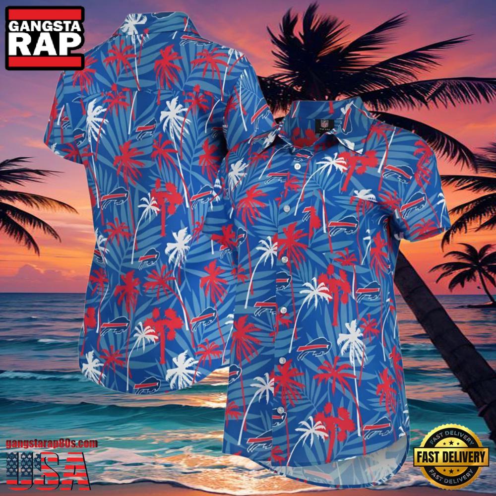 NFL Women's Buffalo Bills Hawaiian Shirt Royal Floral Harmonic NFL Women's Buffalo Bills Hawaiian Shirt Royal Floral Harmonic
