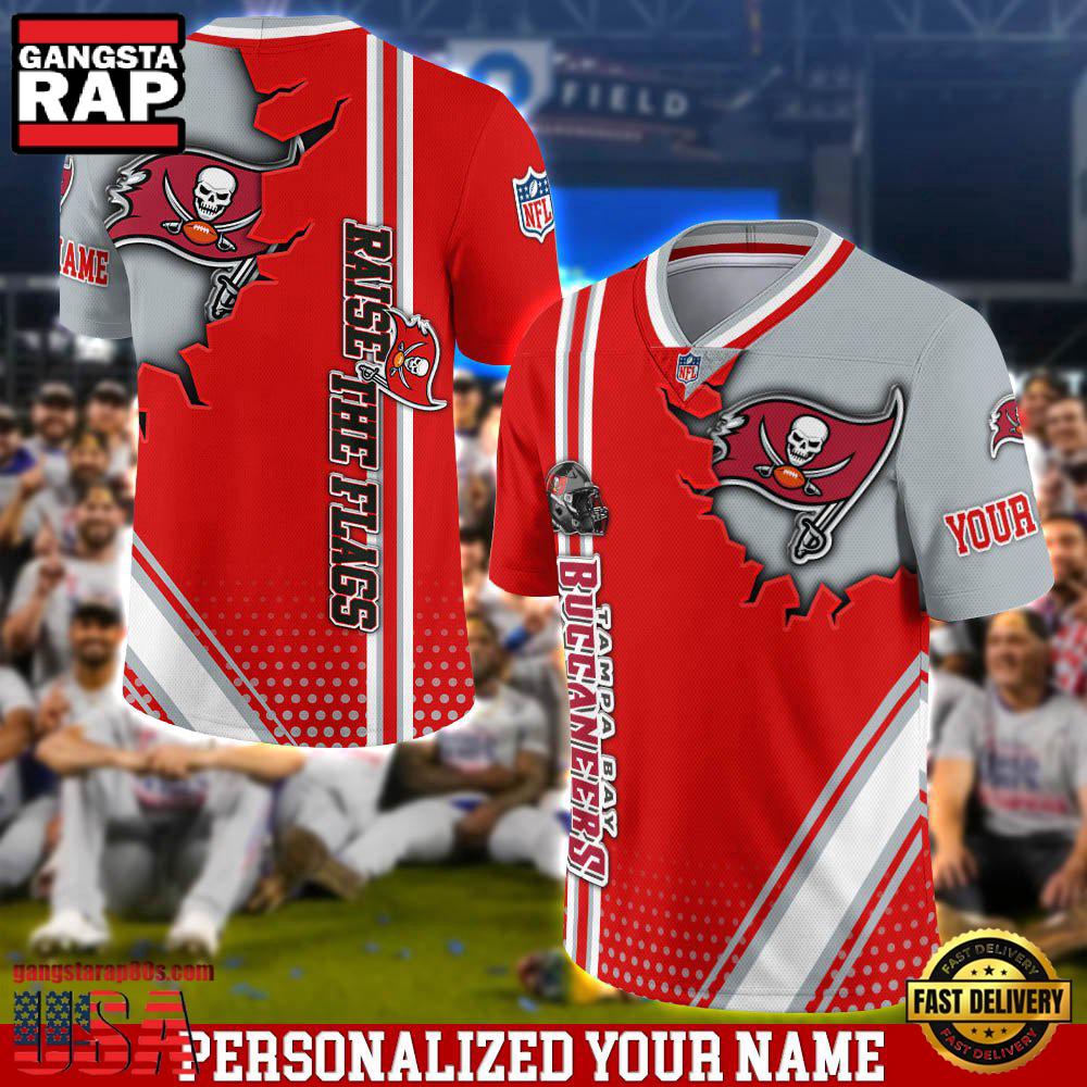 NFL Custom Name Tampa Bay Buccaneers Team Logo Football Jersey NFL Custom Name Tampa Bay Buccaneers Team Logo Football Jersey