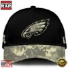 Philadelphia Eagles 2024 Salute to Service Club Black Camo Cap Gift For Veteran