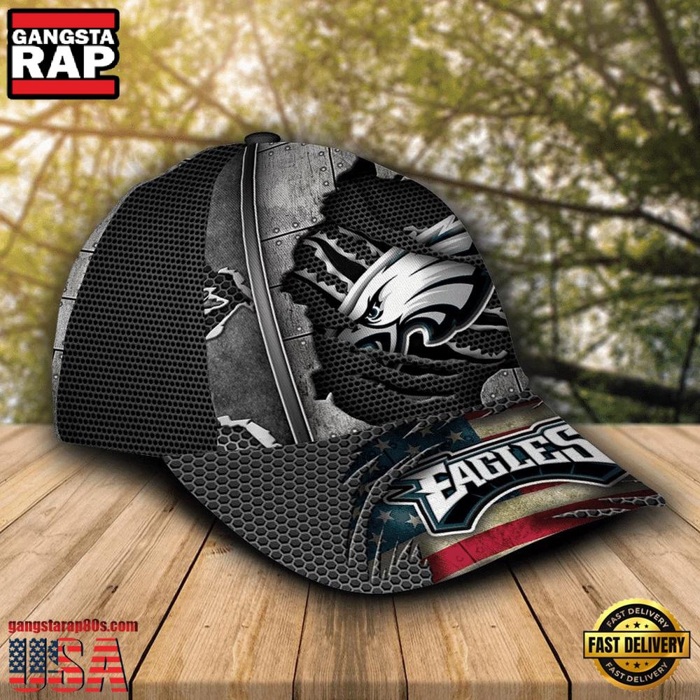 NFL Philadelphia Eagles Football Team Logo Baseball Cap NFL Philadelphia Eagles Football Team Logo Baseball Cap