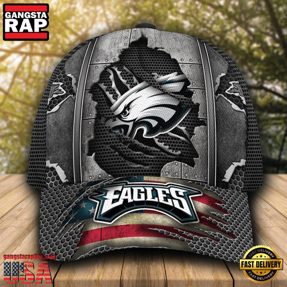 NFL Philadelphia Eagles Football Team Logo Baseball Cap NFL Philadelphia Eagles Football Team Logo Baseball Cap
