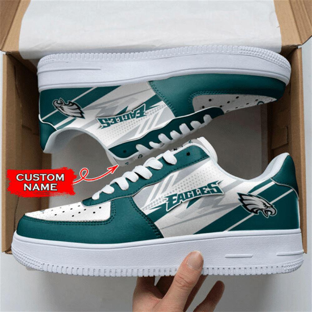 NFL Custom Name Philadelphia Eagles Super Bowl Air Force 1 Shoes Sneakers NFL Custom Name Philadelphia Eagles Super Bowl Air Force 1 Shoes Sneakers