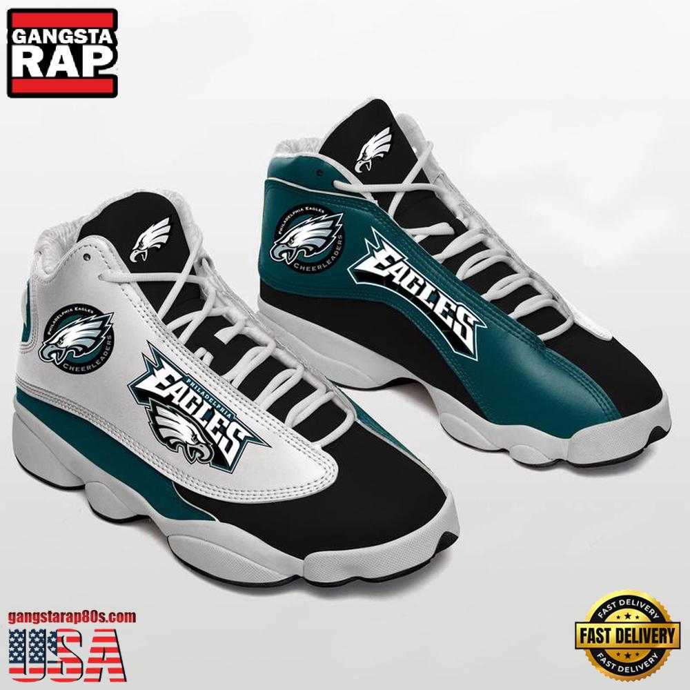 Philadelphia Eagles NFL Ver 2 Air Jordan 13 Sneakers Shoes Philadelphia Eagles NFL Ver 2 Air Jordan 13 Sneakers Shoes