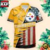 Pittsburgh Steelers US Flag Pattern Hawaiian Shirt