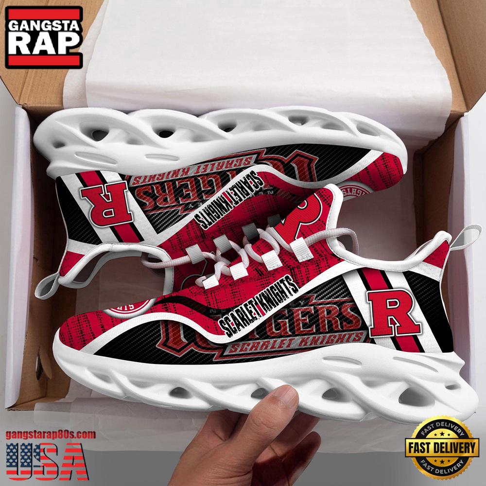 Rutgers Scarlet Knights NCAA Clunky New Design Max Soul Shoes, Running Sneakers Rutgers Scarlet Knights NCAA Clunky New Design Max Soul Shoes, Running Sneakers