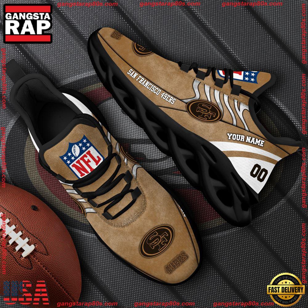 NFL San Francisco 49ers New Design Max Soul Shoes, Running Sneakers NFL San Francisco 49ers New Design Max Soul Shoes, Running Sneakers