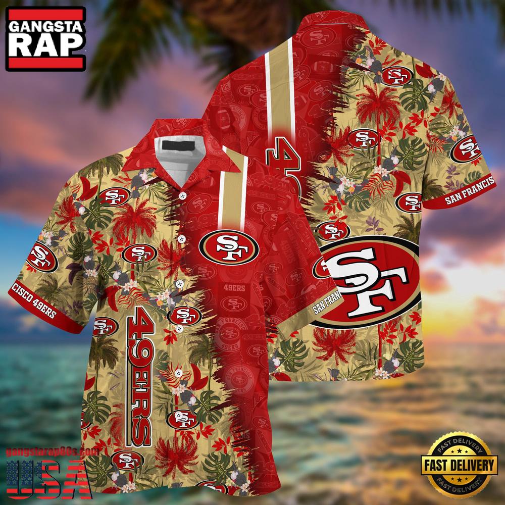 NFL San Francisco 49ers Football Aloha Hawaiian Shirt NFL San Francisco 49ers Football Aloha Hawaiian Shirt