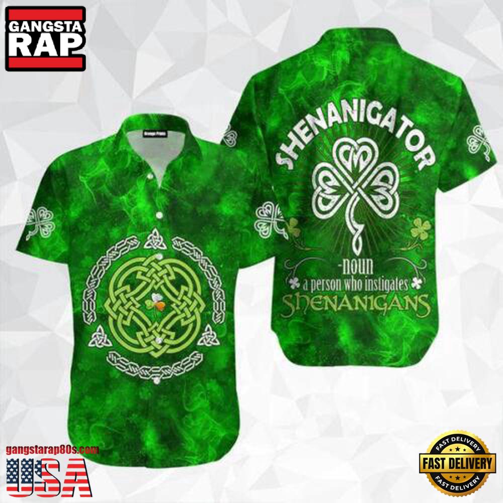 Senanigans Shamrock St Patrick'S Day Hawaiian Shirt For Men & Women Senanigans Shamrock St Patrick'S Day Hawaiian Shirt For Men & Women