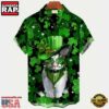 St. Patrick'S Day Cat Print Mens Hawaiian Shirt 2 St. Patrick'S Day Cat Print Mens Hawaiian Shirt