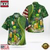 St Patrick'S Day Good Luck Shamrock Drinking Man Hawaii Shirt