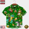 St. Patrick'S Day Green Shamrock Dinosaur Fun Print Hawaiian Shirt Plus Size Vacation Shirt 5 St. Patrick'S Day Green Shamrock Dinosaur Fun Print Hawaiian Shirt Plus Size Vacation Shirt