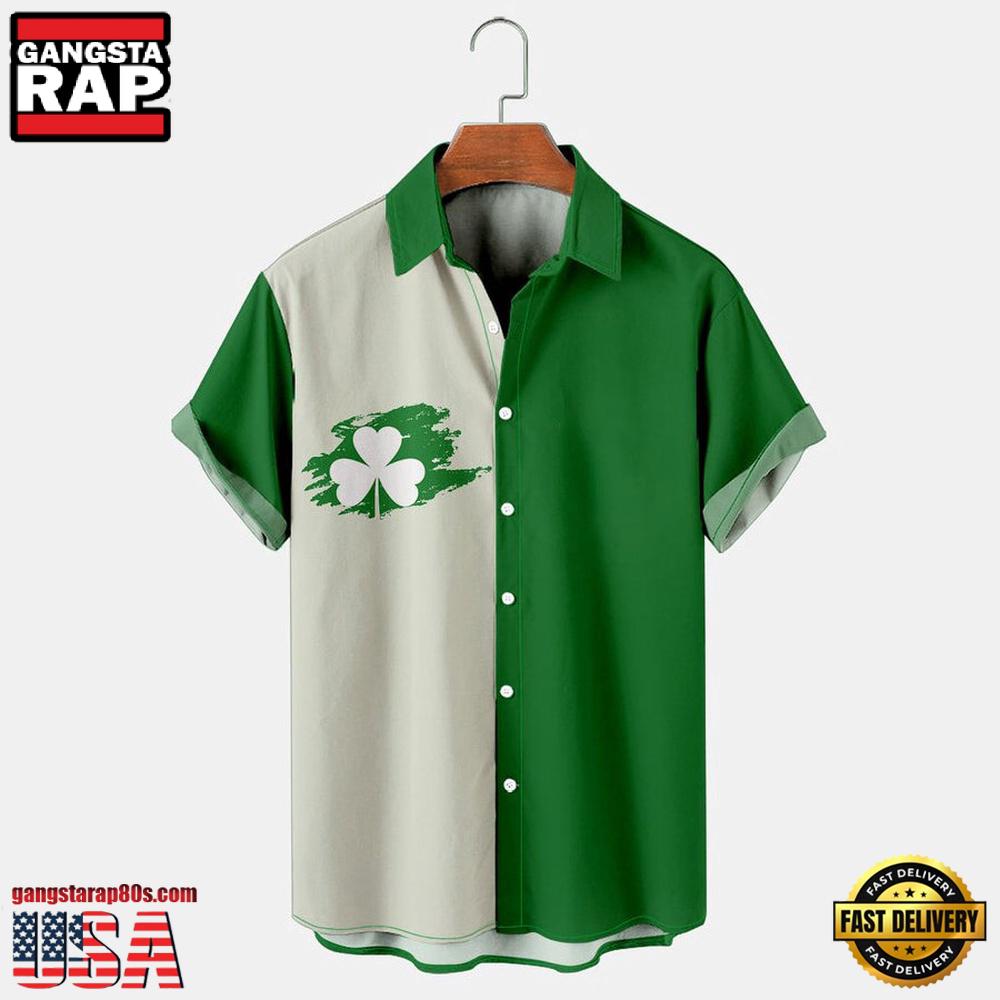 St. Patrick'S Day Irish Green Shamrock Hawaiian Shirt St. Patrick'S Day Irish Green Shamrock Hawaiian Shirt