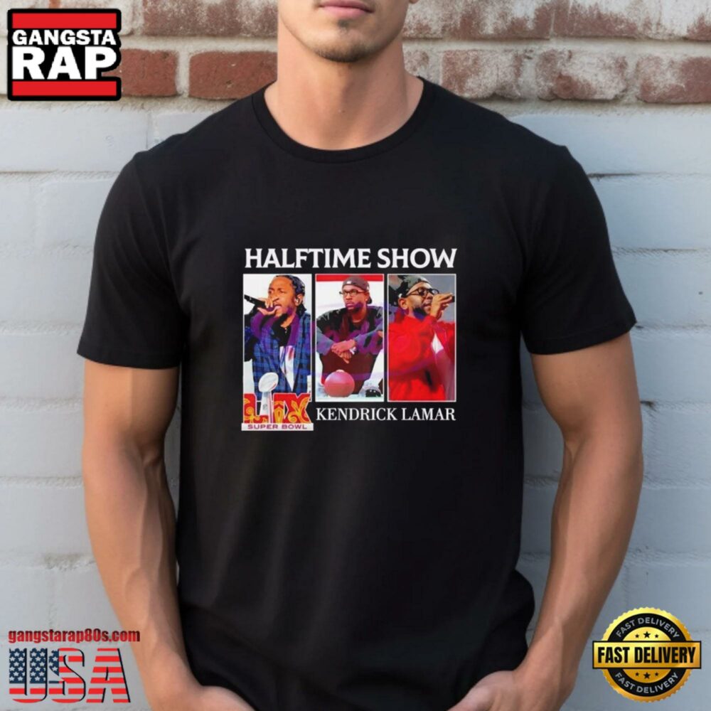 Super Bowl LIX 2025 Halftime Show Kendrick Lamar T Shirt Black Super Bowl LIX 2025 Halftime Show Kendrick Lamar T Shirt Black