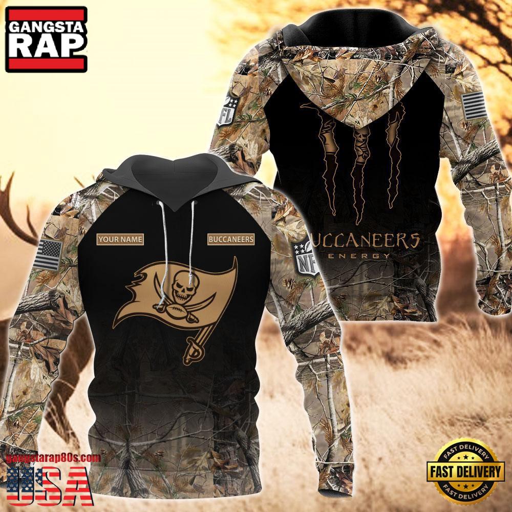 NFL Tampa Bay Buccaneers Custom Name Hoodie Camo Hunting NFL Tampa Bay Buccaneers Custom Name Hoodie Camo Hunting