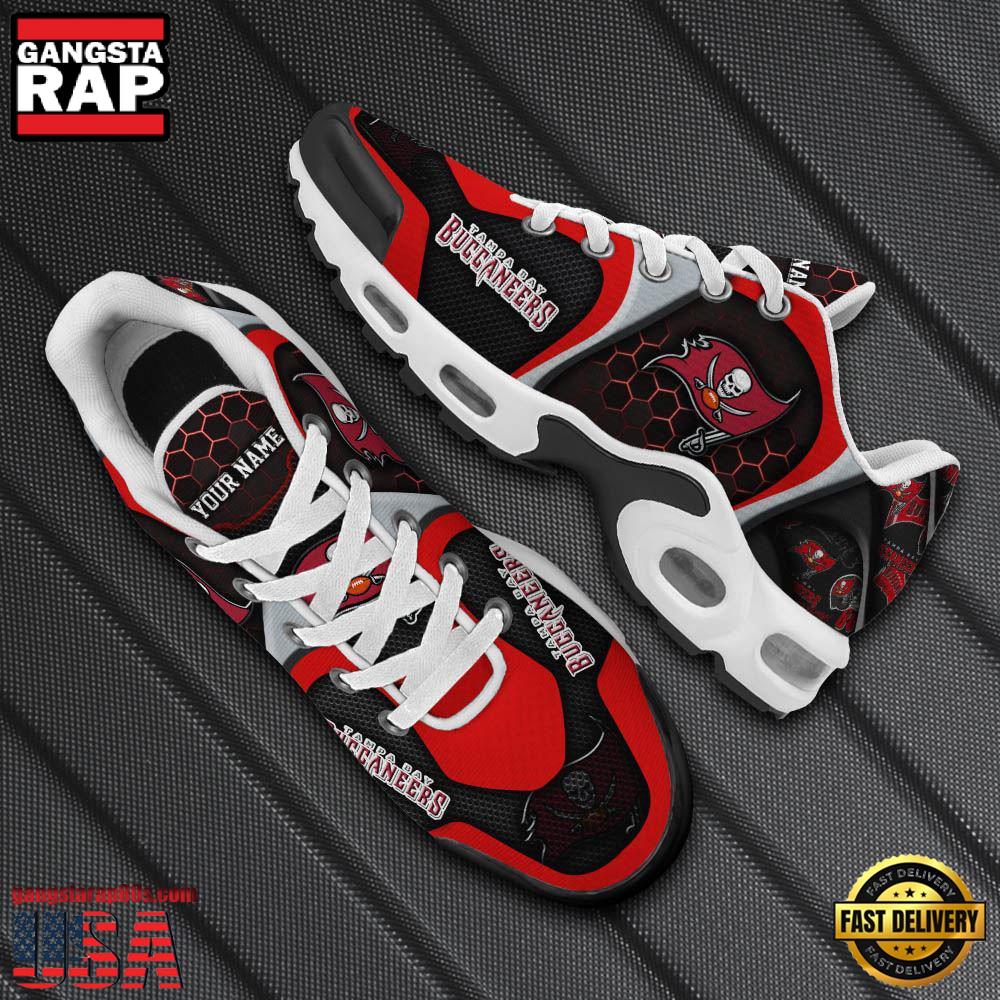 NFL Custom Name Tampa Bay Buccaneers Max Plus Shoes - Running Sneakers NFL Custom Name Tampa Bay Buccaneers Max Plus Shoes - Running Sneakers