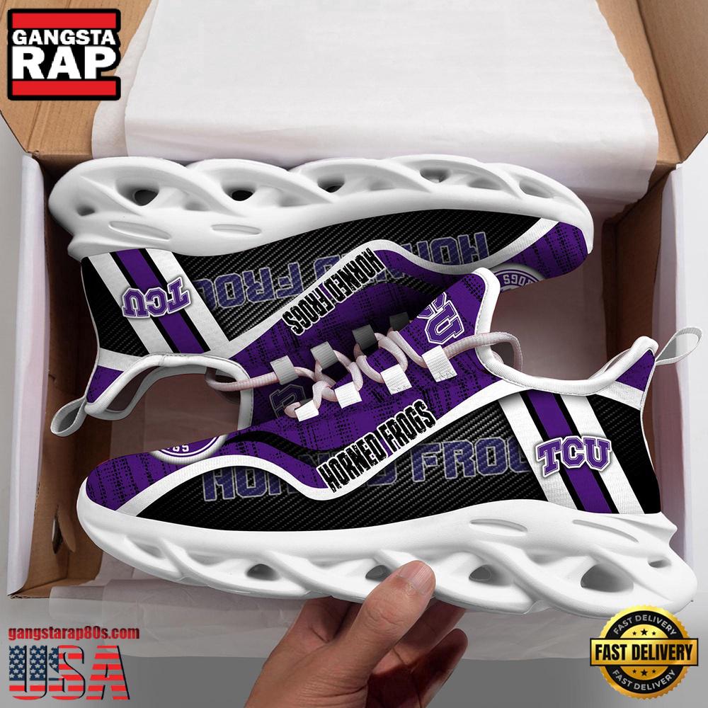TCU Horned Frogs NCAA Clunky New Design Max Soul Shoes, Running Sneakers TCU Horned Frogs NCAA Clunky New Design Max Soul Shoes, Running Sneakers