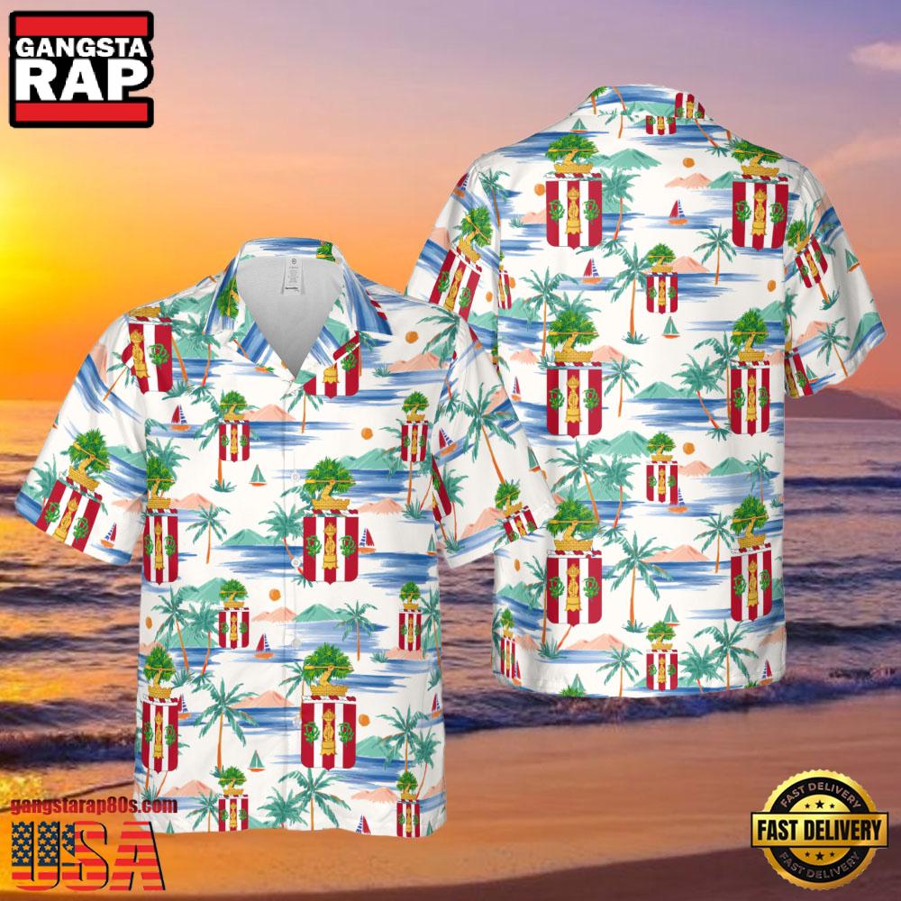 US Army - 1st Bn 3rd Infantry Regiment - Washington DC w Inf Branch Veteran Hawaiian Shirt US Army - 1st Bn 3rd Infantry Regiment - Washington DC w Inf Branch Veteran Hawaiian Shirt