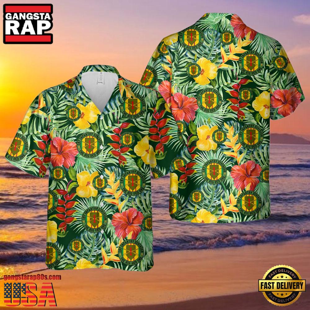 US Army 1st Cavalry Division Sustainment Brigade Christmas Veteran Hawaiian Shirt US Army 1st Cavalry Division Sustainment Brigade Christmas Veteran Hawaiian Shirt