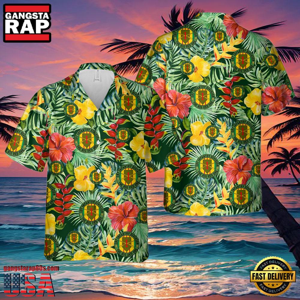 US Army 1st Cavalry Division Sustainment Brigade Christmas Veteran Hawaiian Shirt US Army 1st Cavalry Division Sustainment Brigade Christmas Veteran Hawaiian Shirt