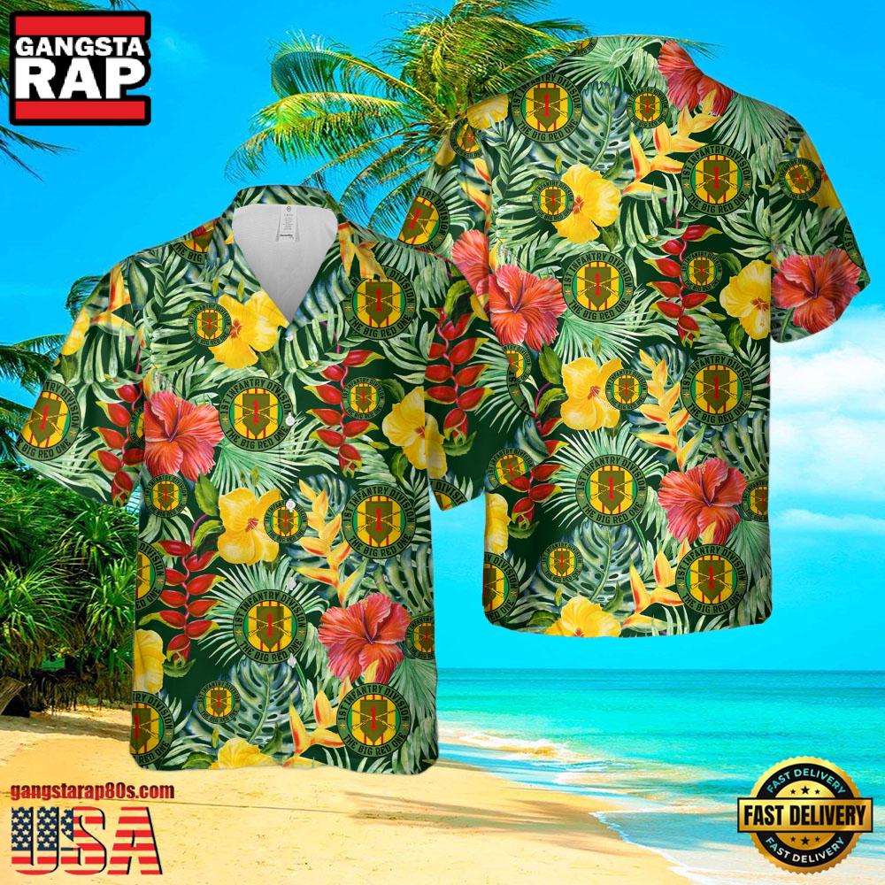 US Army 1st Cavalry Division Sustainment Brigade Christmas Veteran Hawaiian Shirt US Army 1st Cavalry Division Sustainment Brigade Christmas Veteran Hawaiian Shirt