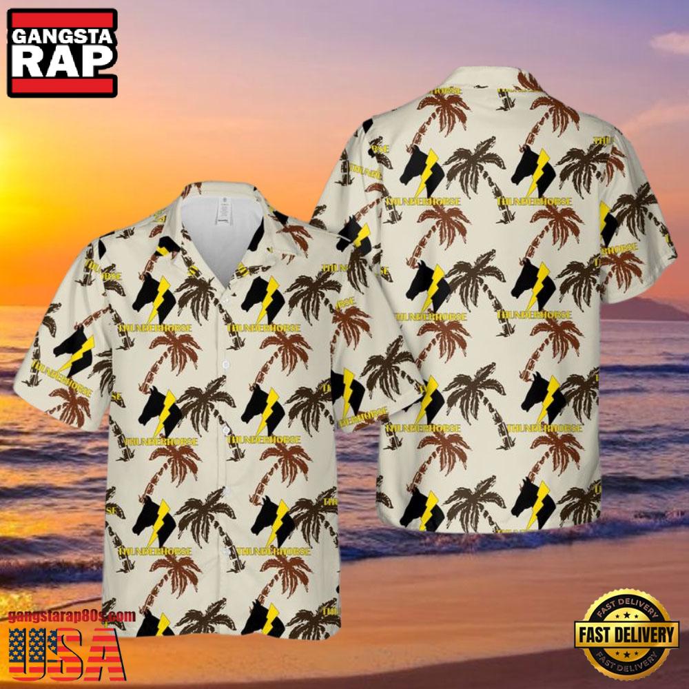 US Army 2-12 THUNDERHORS Battalion Veteran Hawaiian Shirt US Army 2-12 THUNDERHORS Battalion Veteran Hawaiian Shirt