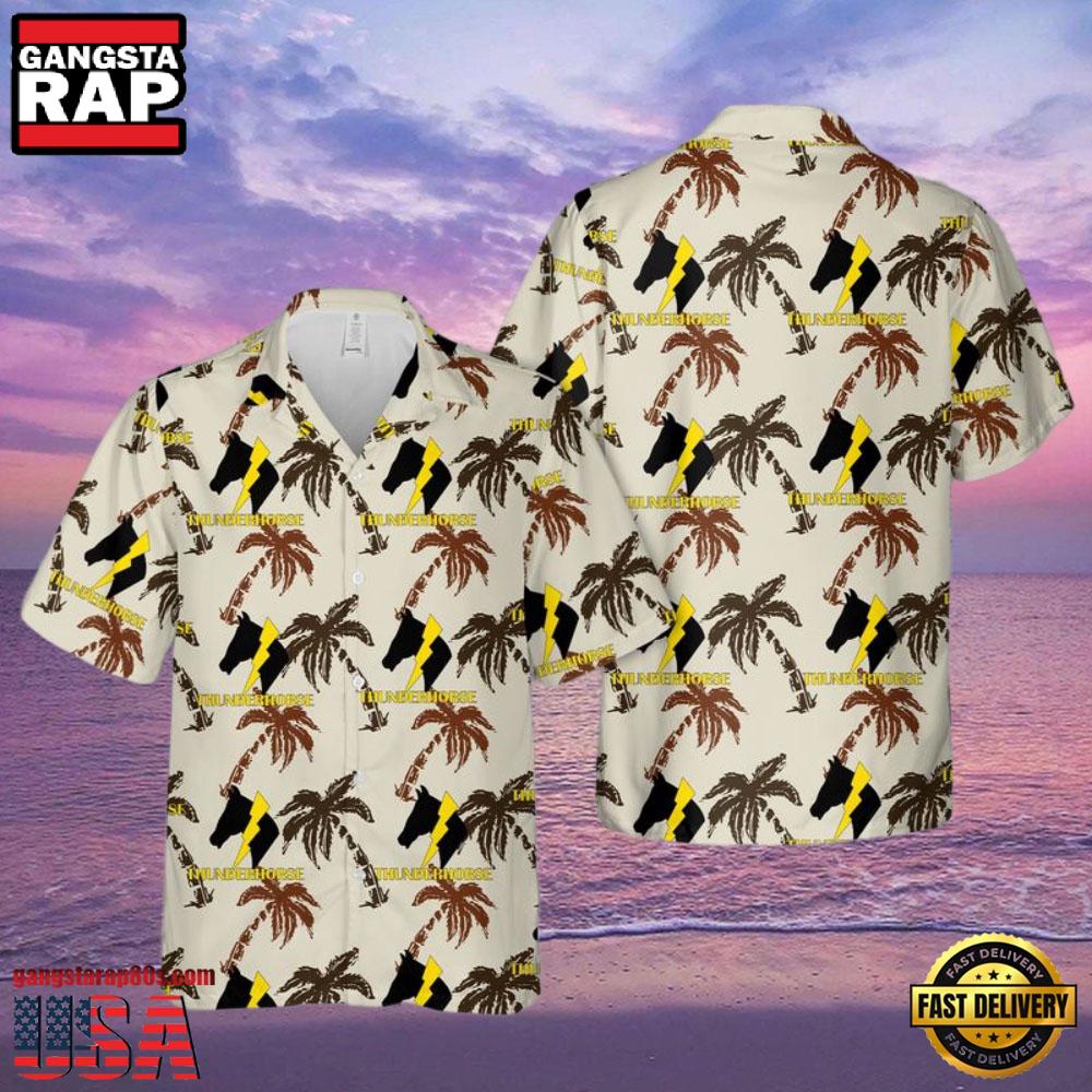 US Army 2-12 THUNDERHORS Battalion Veteran Hawaiian Shirt US Army 2-12 THUNDERHORS Battalion Veteran Hawaiian Shirt