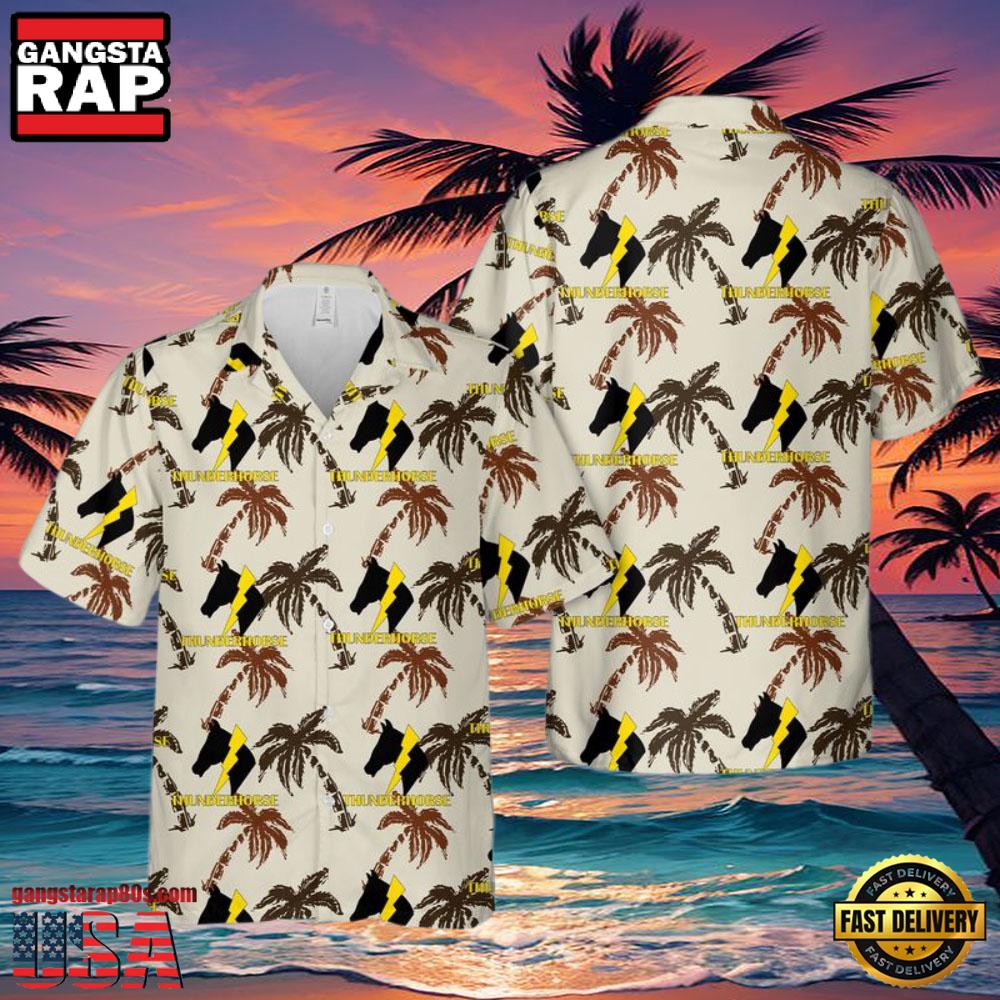 US Army 2-12 THUNDERHORS Battalion Veteran Hawaiian Shirt US Army 2-12 THUNDERHORS Battalion Veteran Hawaiian Shirt
