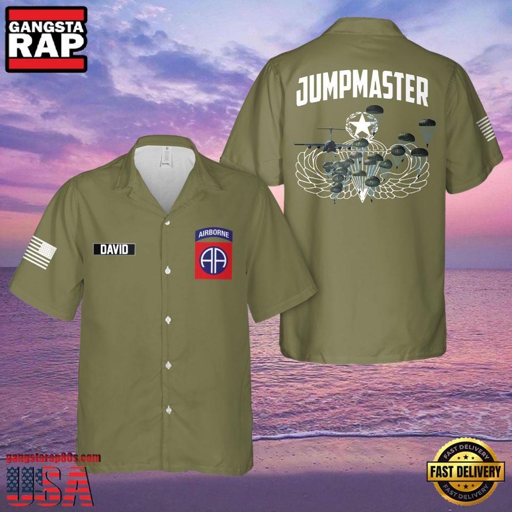 U.S. Army 82Nd Airborne Paratrooper Jumpmaster Veteran Hawaiian Shirt U.S. Army 82Nd Airborne Paratrooper Jumpmaster Veteran Hawaiian Shirt