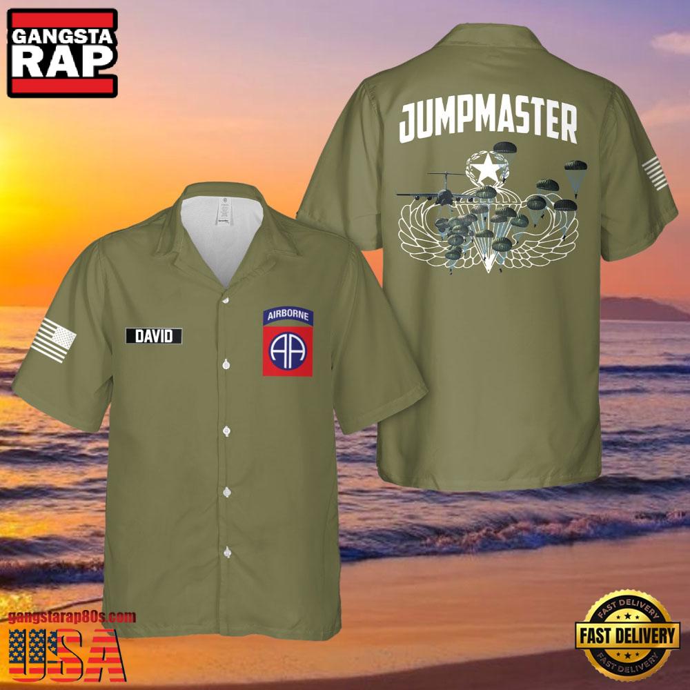 U.S. Army 82Nd Airborne Paratrooper Jumpmaster Veteran Hawaiian Shirt U.S. Army 82Nd Airborne Paratrooper Jumpmaster Veteran Hawaiian Shirt