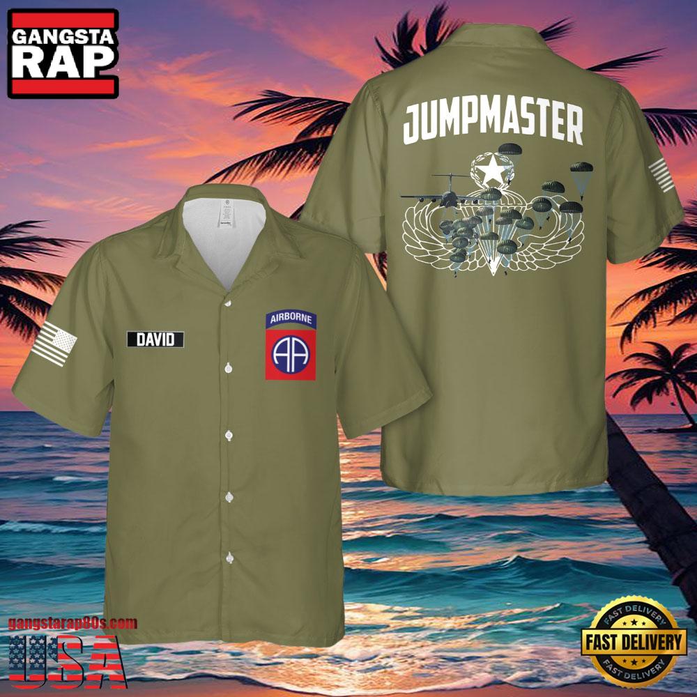 U.S. Army 82Nd Airborne Paratrooper Jumpmaster Veteran Hawaiian Shirt U.S. Army 82Nd Airborne Paratrooper Jumpmaster Veteran Hawaiian Shirt