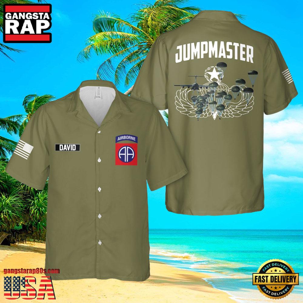 U.S. Army 82Nd Airborne Paratrooper Jumpmaster Veteran Hawaiian Shirt U.S. Army 82Nd Airborne Paratrooper Jumpmaster Veteran Hawaiian Shirt